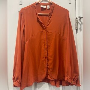 Chico’s Russet Layered Blouse - Size 2